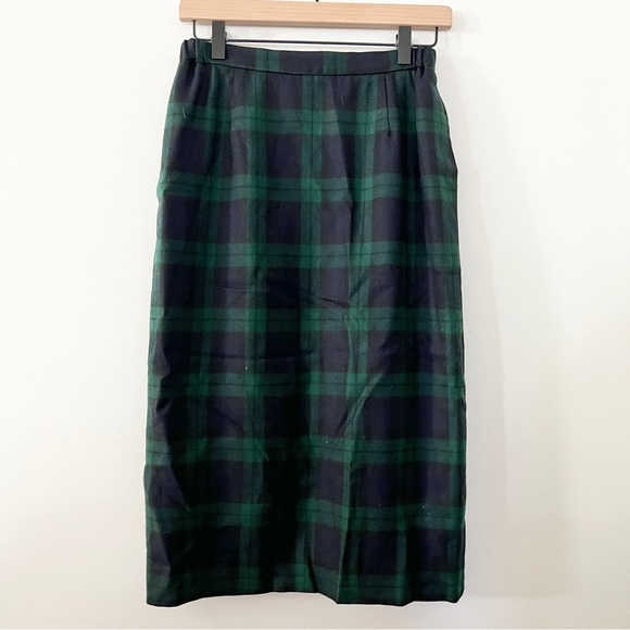 Vintage Woodstock International Plaid Skirt marked size 8 - Picture 1 of 6